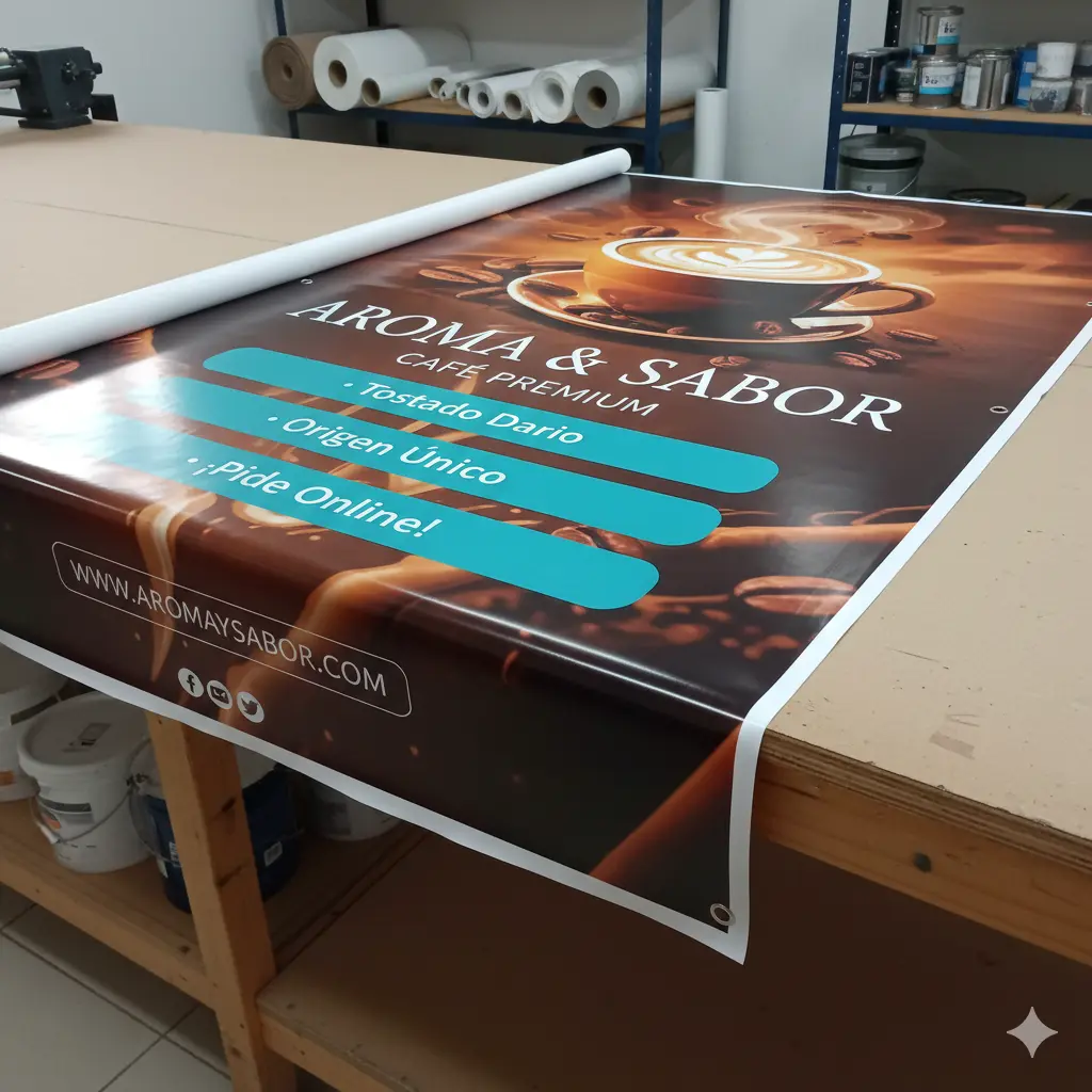 impresión en tela pvc