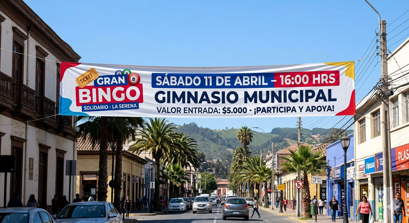 LETRERO PASACALLES EN TELA VINILICA - Imagen 2